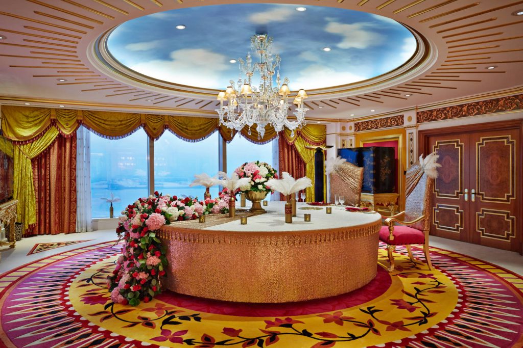 Table at Burj Al Arab