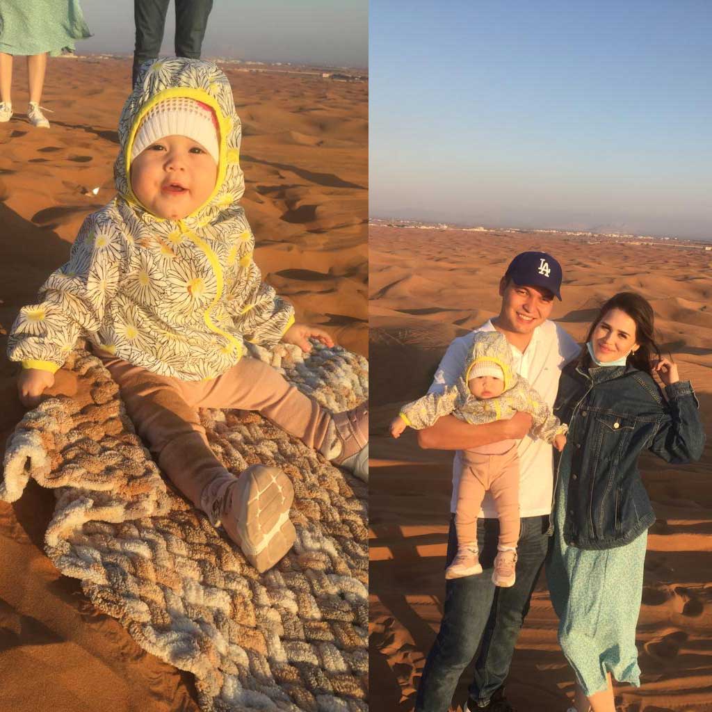 Desert safari Dubai with toddler