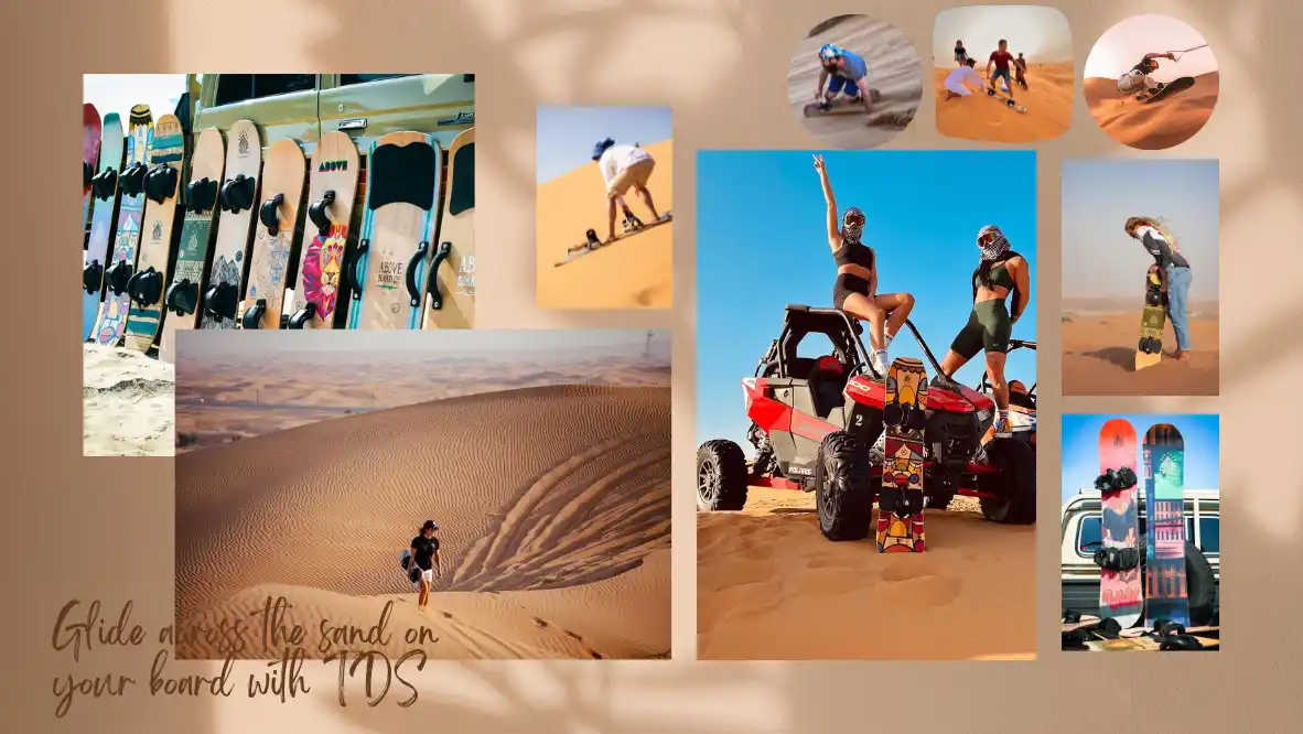 Sand boarding in Dubai is The Ultimate Desert Experience