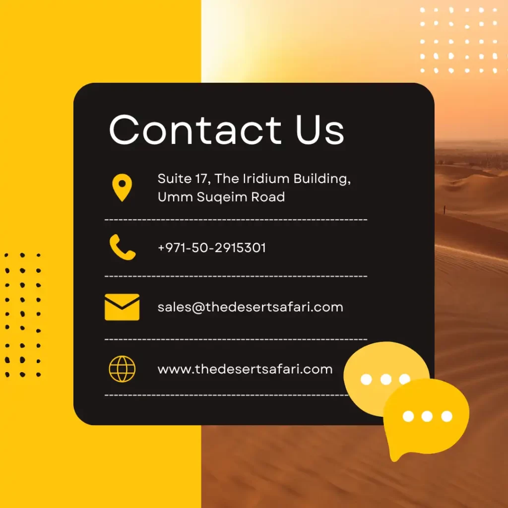Contact Us - The Desert Safari