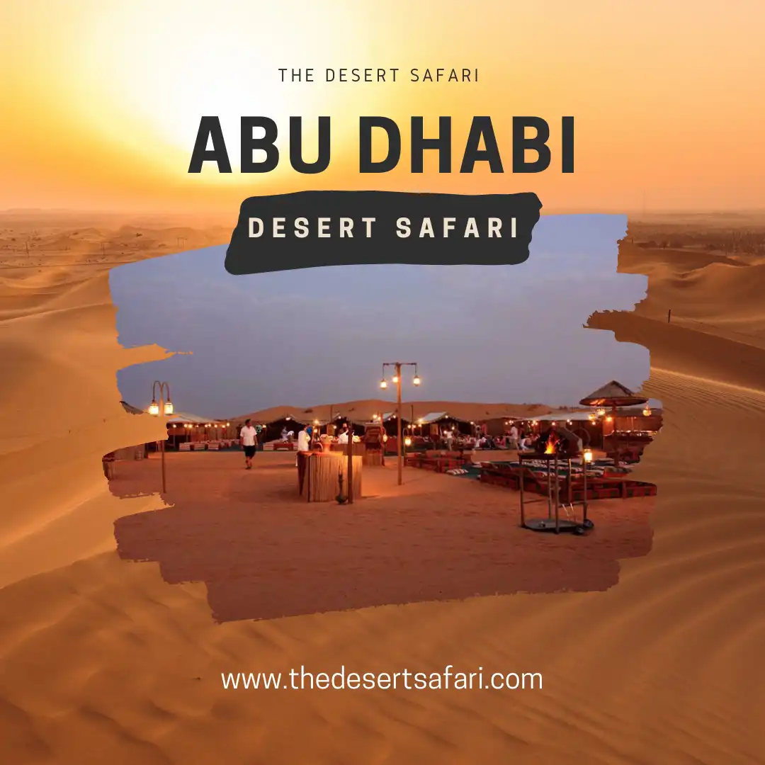 abu dhabi desert safari evening