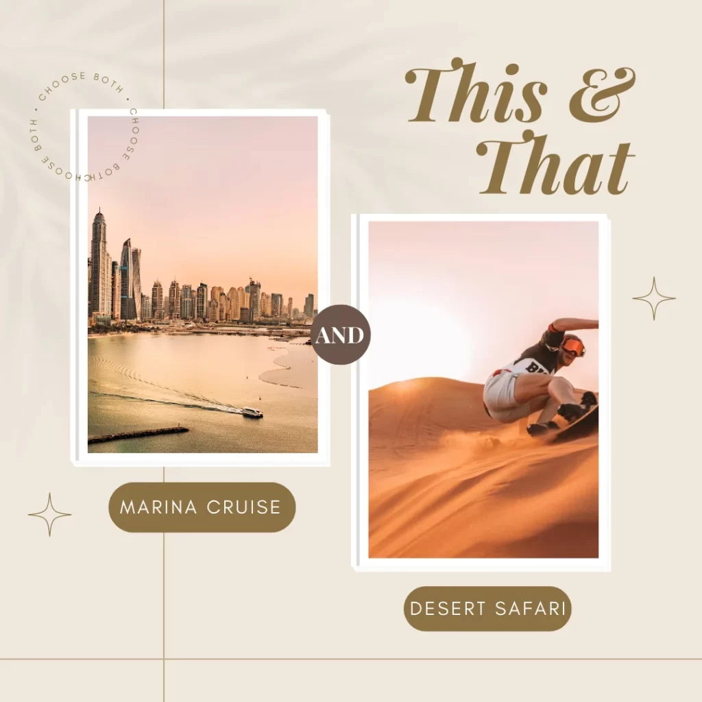 Marina Dhow Cruise and Morning Desert Safari