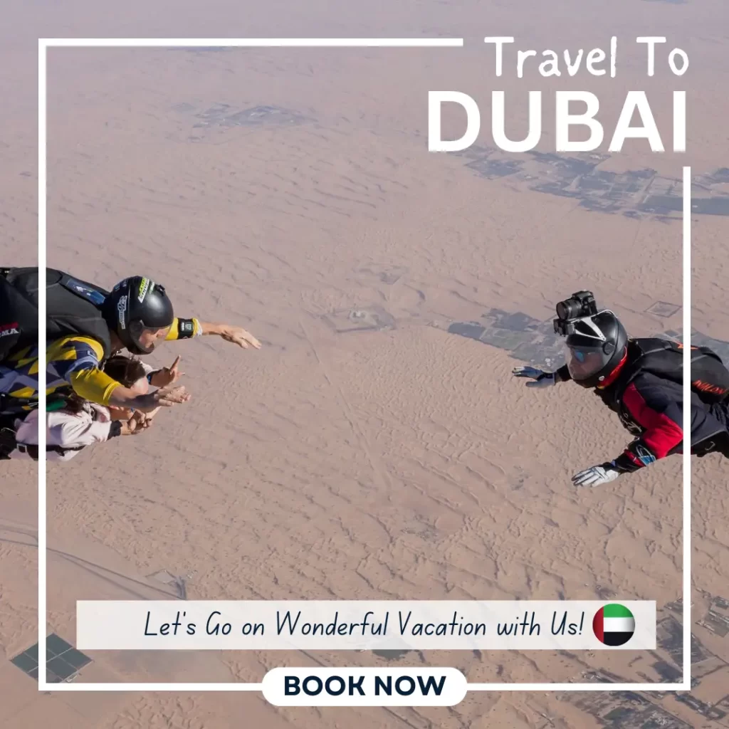 Skydiving in Dubai