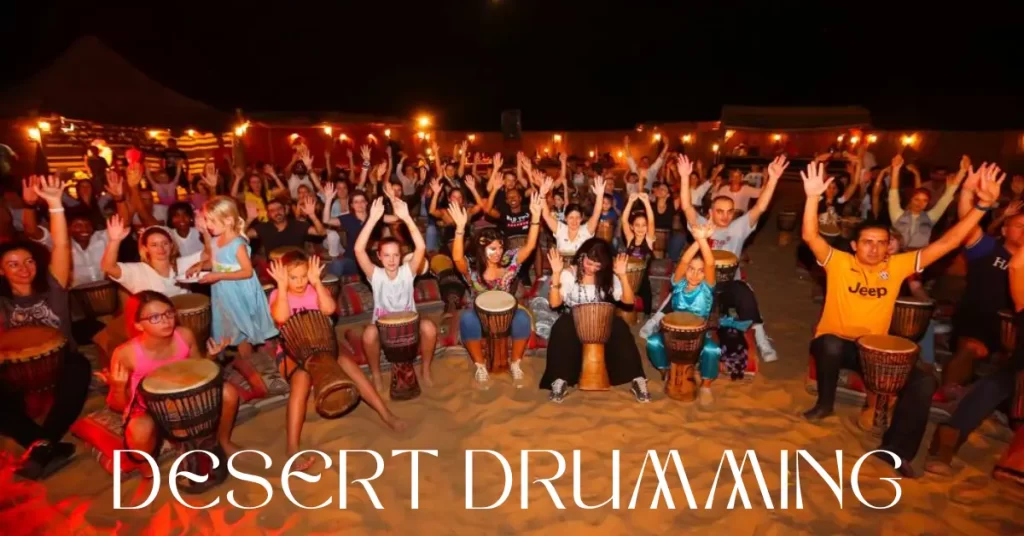 dubai desert safari with drums