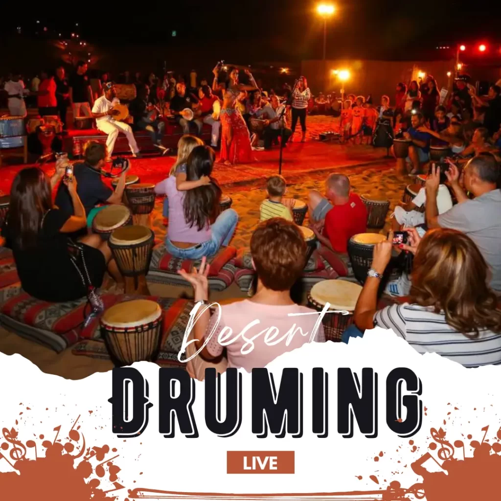 dubai desert safari with live drums