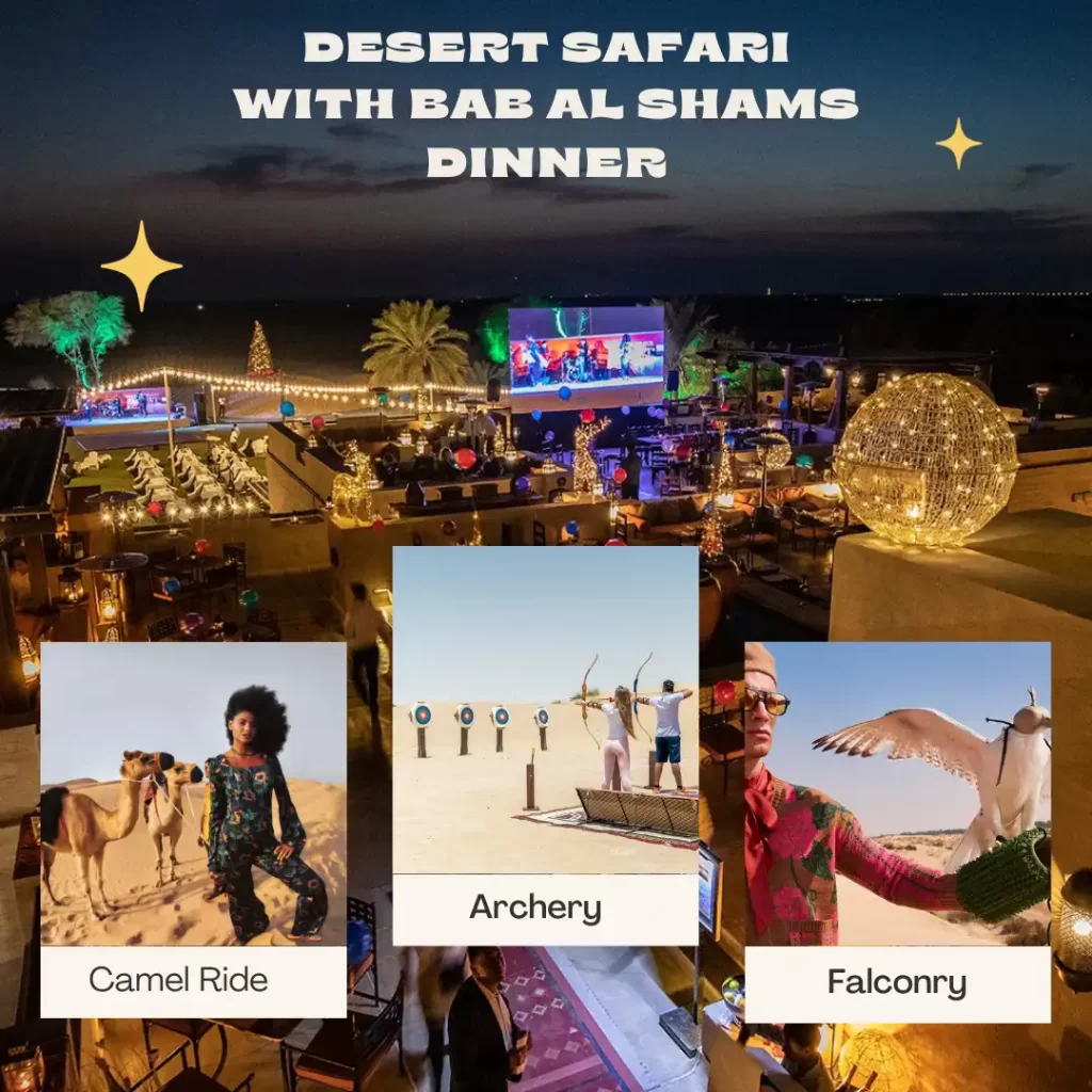 Dubai Desert Safari With Bab AL Shams Dinner