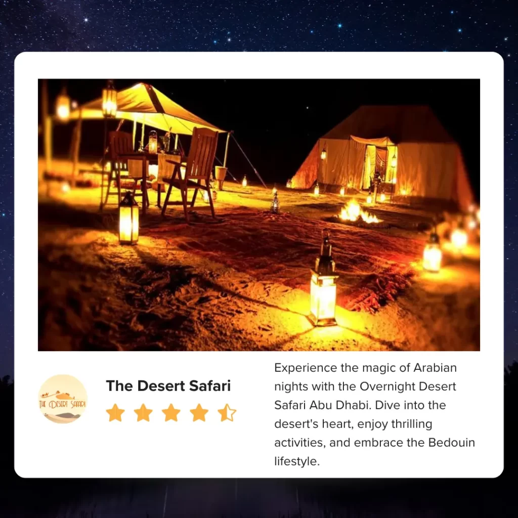 Overnight Desert Safari Abu Dhabi