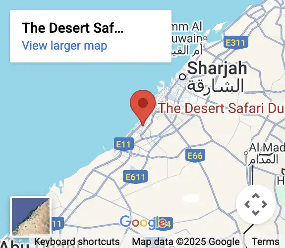 The Desert Safari Dubai Map