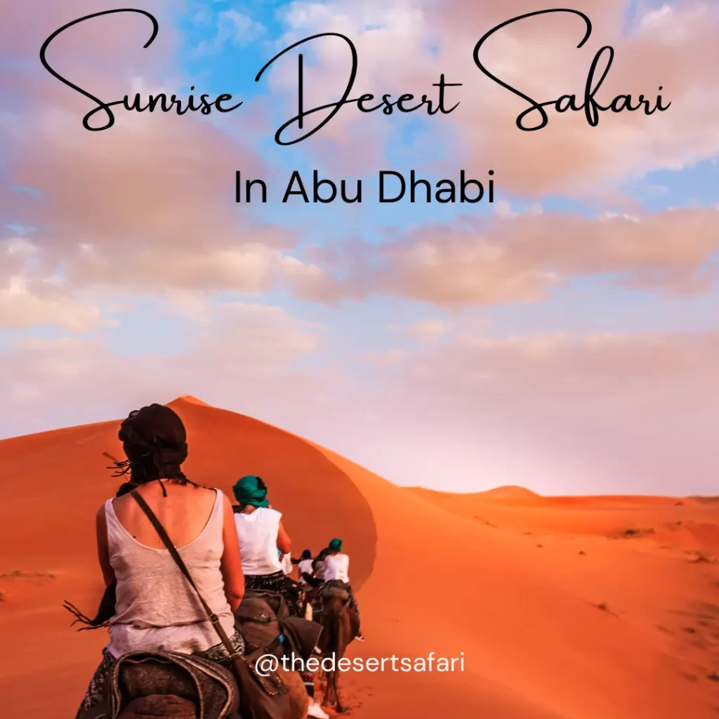abu dhabi sunrise desert safari