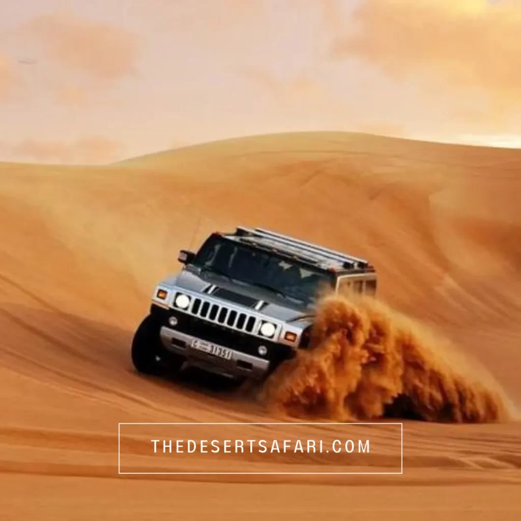 desert safari in hummer