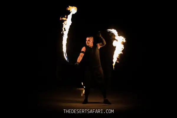 Fire Show During Evening Safari