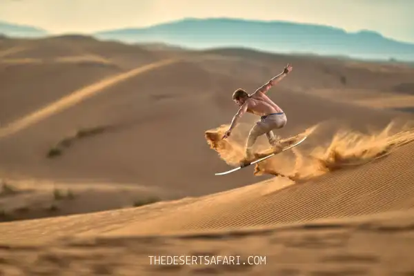 Sand Boarding in Dubai Desert